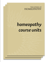 Homeopathy Course Units