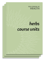 Herbalism Course Units