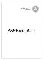 A&P Exemption Dotolo